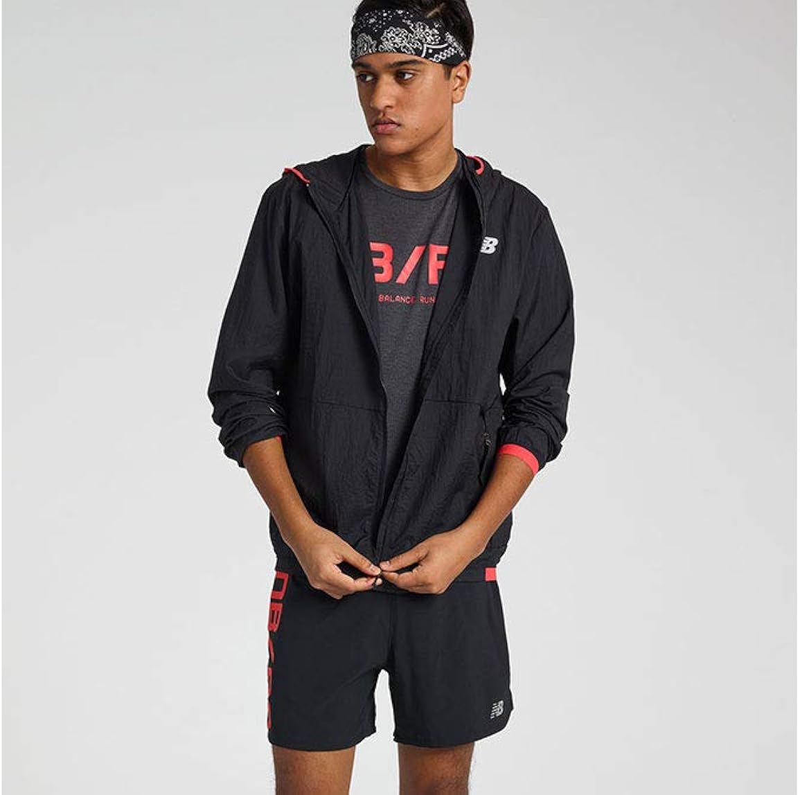 printed impact run light pack jacket