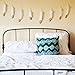 Piokio 6FT Feather Garland Gold Dipped Feather Banner Nursery Teepee Garland, Halloween Christmas Students Dormitory Home Wall Decor
