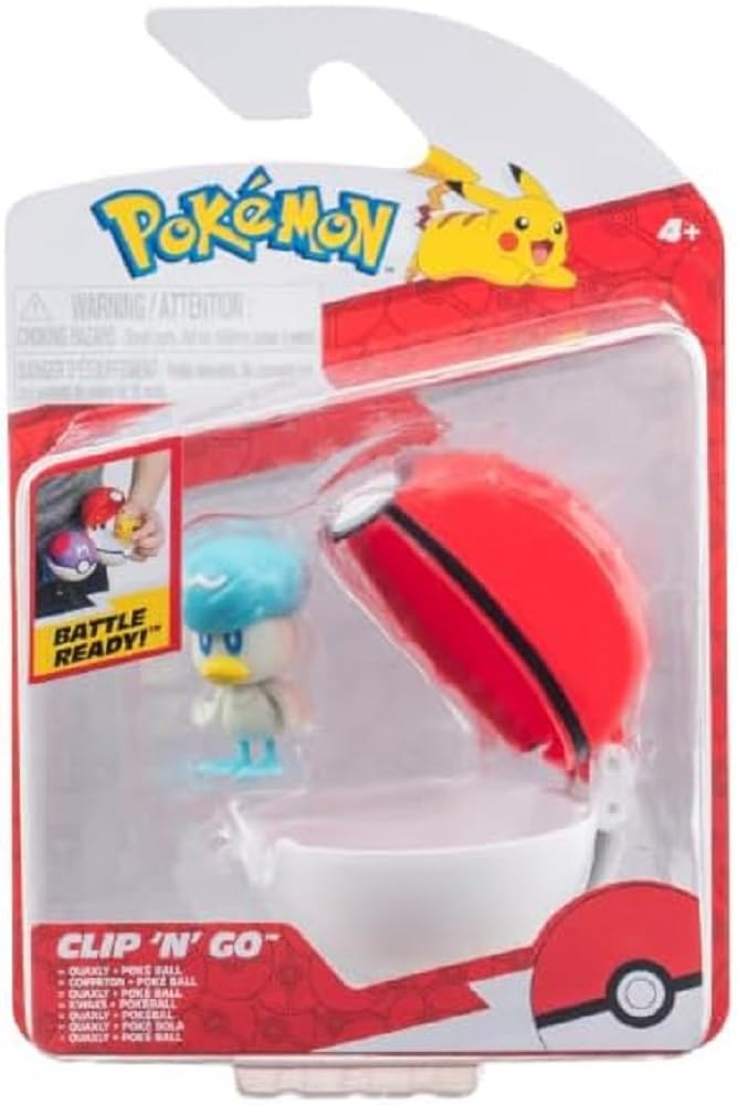 Pokemon Clip N Go Quaxy with Poke Ball
