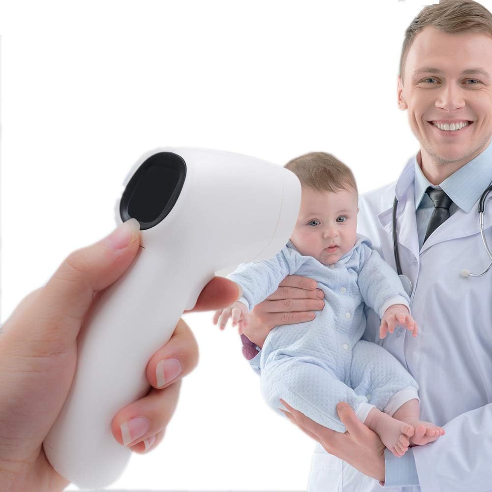 Lzour Home Precision Infrared Non Contact Digital Thermometer for Fever,Ear and Forehead Thermometer for Baby Kids Adults Surface and Room,Easy Operation
