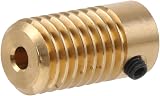 CNBTR 0.5 Mod Brass Gear Shaft 3mm Hole Worm Wheel 30T 16.2mm 1/30 Ratio view 3