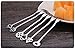 Stainless Steel Fruit Forks Tasting Appetizer Forks Cocktail Forks for Salad Cake Fruit-6 Piece (Silver)