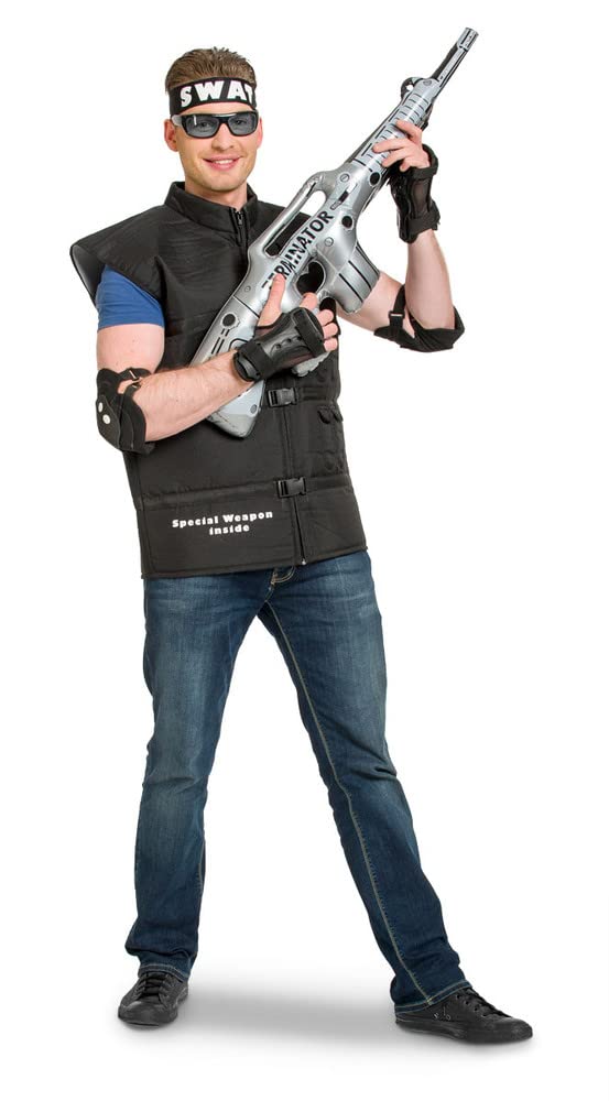 Folat - 3 Pieces Swat Costume For Men - Size: M-L