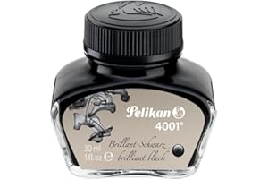 Pelikan Brilliant Black Bottled Ink for Fountain Pens, 30ml (4001)