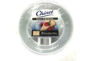 Chinet Cut Crystal Clear Plastic 7 inch Plates 32 ct.
