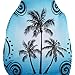 BDK Blue 2 Piece Palm Trees Integrated High Back Seat Covers for CAR SUV Van