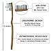 Terra Futura Bamboo Toothbrush 4 Pack, Ergonomic Toothbrush. Eco Friendly, Biodegradable & Environmentally Sustainable, BPA Free Bristles, Eco Compostable Toothbrush
