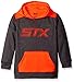 STX Big Boys' Fleece Pullover Hoodie Sweatshirt, Cationic/Orange, 10/12