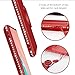 Galaxy S10 Case, Henpone Designed Case for Samsung Galaxy S10, with Kickstand Ring Holder Flash Rhinestone Diamond Sparkle Bling Glitter Cover Case for Woman Girls - Red