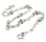 DoubleK Multi Skull Connect Key Jean Wallet Chain (26.5
