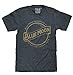Tee Luv Men's Blue Moon Beer Shirt - Blue Moon Brewing Company Gold Logo Shirt, Indigo-Black Heather, L