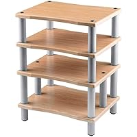Monolith by Monoprice 4 Tier Audio Stand XL Maple (139166)