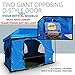 The Original-Authentic Standing Room Family Cabin Camping tent 8.5' OF HEAD ROOM 2 Big Screen Doors (PREMIUM GREY has 4 doors & 2 skylights) Fast Easy SetUp,Fits Most 10x10 STRAIGHT Leg Canopy,FULL FLOOR, CANOPY FRAME NOT INCLUDED