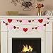 Felt Heart Garland for Valentines Day Decor No DIY for Valentine Decorations Heart Banner Garland Wedding Party Classroom Decoration