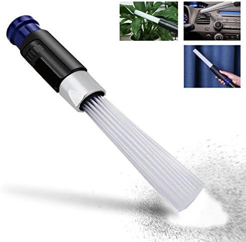 ShowNew Universal Vacuum Attachment, Dust Cleaner Powerful Suction Micro Tubes Brush As Seen On TV, Dust Dirt Suck Remover Tool for Home, Air Vents, Car, Drawers, Corners, Pets, Machines