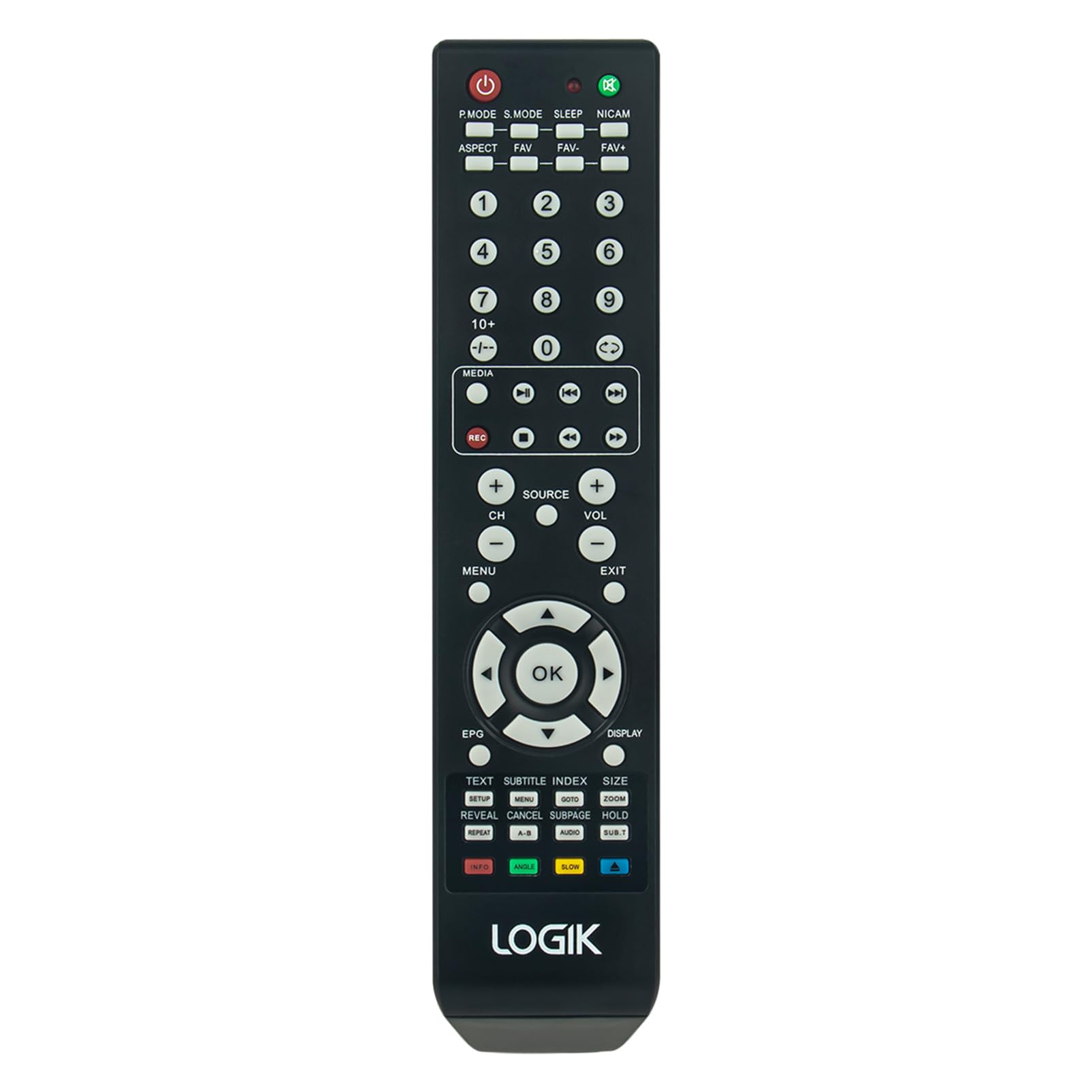 VINABTY Replacement Remote Control Compatible with LOGIK TV L32DLCD11 L32LCD11 L40LCD11 L40LED11