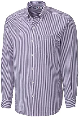 Cutter And Buck Men's Big &amp; Tall Stripe Button Shirt