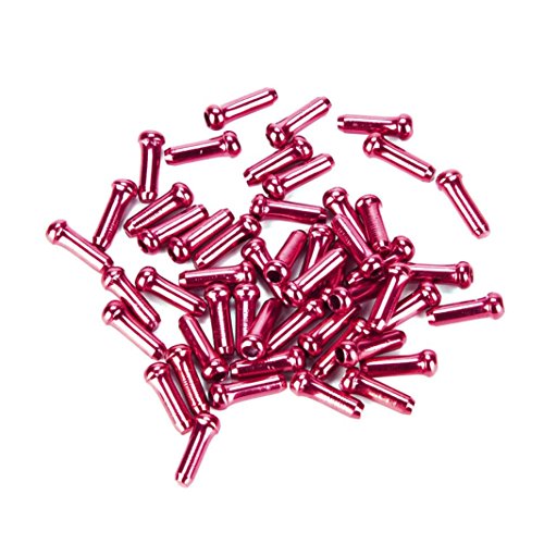 Binmer(TM) 50pcs Aluminum Bike Bicycle Brake Shifter Inner Cable Tips Wire End Cap Crimps (Red)