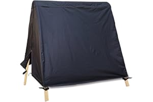 Patio Swing Cover A-Frame Swing Covers Waterproof 3 Seat UV Resistant Weather Protector for Outdoor Courtyard Patio Furniture