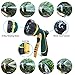 NGreen Expandable Garden Hose - 50 Feet Strongest Triple Core Latex and Solid Brass Fittings Free Spray Nozzle 3/4 USA Standard Easy Storage Kink Free Flexible Water Hose