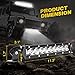 AUDEW LED Light Bar Spotlight 2PCS 50W 12Inch IP68 4 x 4 Off Road Jeep Polaris Razor, ATV, SUV, UTV, Car Truck
