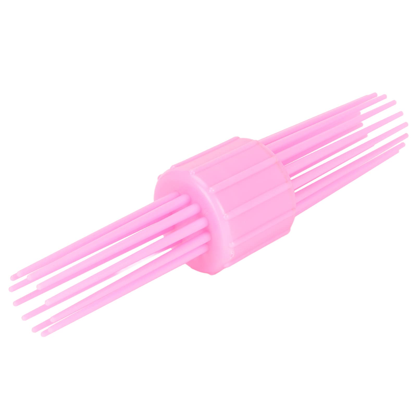 Dioche Hair Curling Roll Comb - Portable, Gentle Curls, Multi-Tooth, Slip Resistant, Comfortable, Pink, Women's Hair Styling Comb