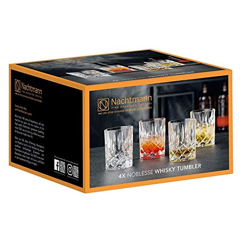 Spiegelau & Nachtmann Nobelesse Set 4X Whiskybecher + 4X Longdrink Gläser, 40037622, Transparent – Bild 5