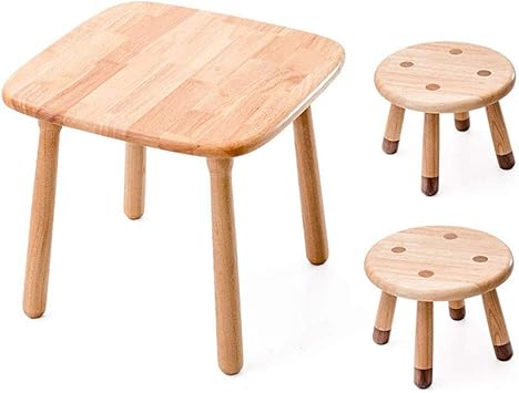 children's solid wood table and chairs