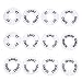 Caydo 12 Pieces Clothing Size Dividers Round Hangers Closet Dividers