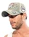 ililily Route 66 Wing Logo Patch Denim Mesh Back Snapback Hat Baseball Cap (ballcap-1081-2)