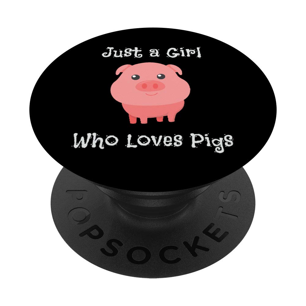 Just a Girl Who Loves Pigs Cute Baby Pig Piglet PopSockets PopGrip: Swappable Grip for Phones & Tablets