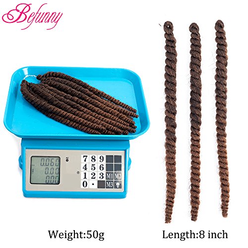 Befunny 8inch 6packs Ombre Havana Twist Crochet Hair Medium Short