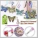 5D DIY Butterfly Diamond Painting Kits 3 Pieces for Kids and Adult,Special Shaped Full Drill Stick Paint with Diamonds by Numbers Easy to DIY Keychain Pendant Kits for DIY Art Craft Ross Beauty