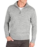 Wool Overs Men's British Wool Country Zip Neck Sweater