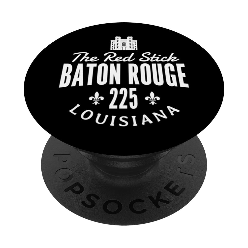 Baton Rouge Louisiana The Red Stick 225 Souvenir PopSockets Swappable PopGrip