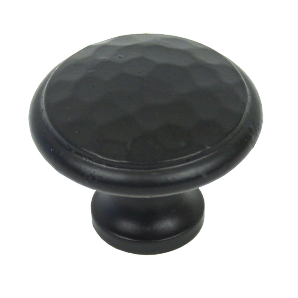 From the Anvil Black Hammered Cabinet Knob - Large