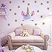 Accmor Unicorn Wall Decals, Wall Decals for Girls Bedroom, Unicorn Wall Stickers Decor for Girls Kids Bedroom Party Nursery Birthday Decoration