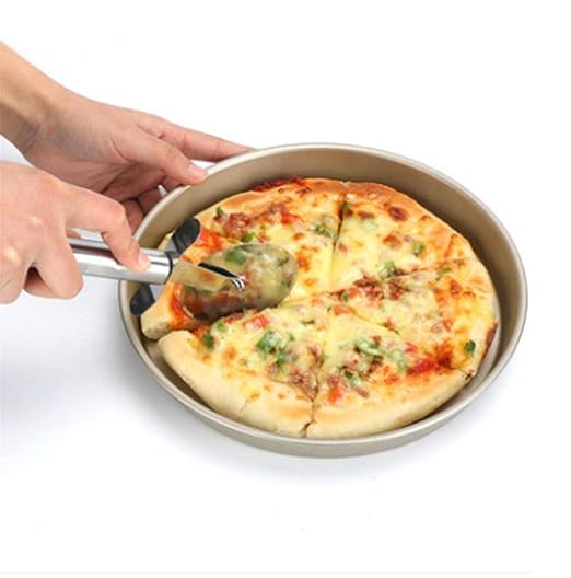 RENMEN Pan de hornear, placa de pizza, material: acero al carbono ...