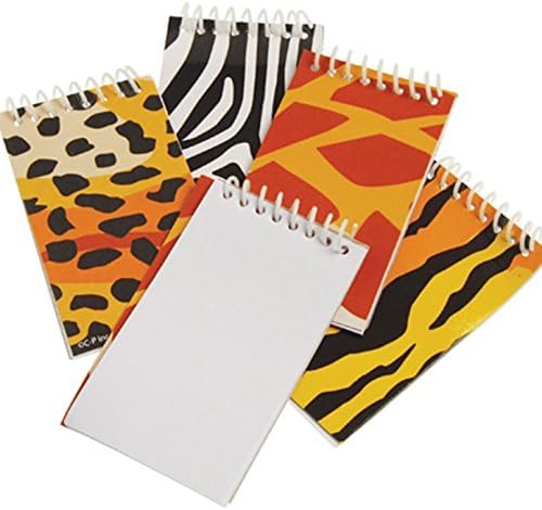 Assorted Safari Jungle Animal Mini Spiral Bound Notebooks