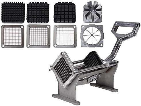 Potato French Fry Fruit Vegetable Commercial Cutter Slicer Cutting W/ 4 Blades