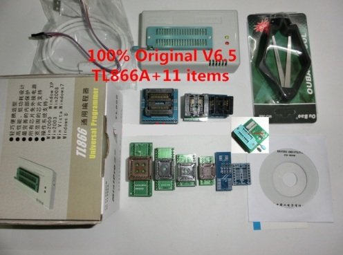 100% Original New V6.5 MiniPro TL866A Programmer / TL866 Universal MCU Programmer + 10 free Items