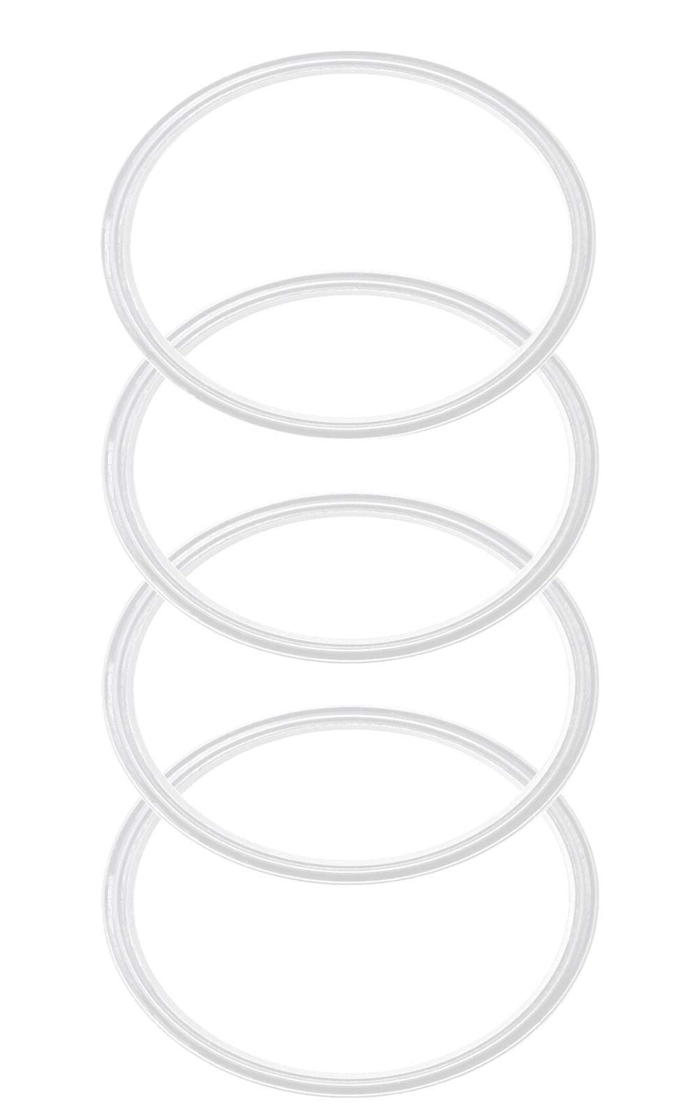 Photo 1 of 4 Pack - 30 oz Replacement Rubber Lid Ring, 3.7 Inch Diameter Gasket Seals, White Lid Gasket Rings for Insulated Stainless Steel Tumbler fits Yti, Ozark Trail, Beast and Renowned Brands