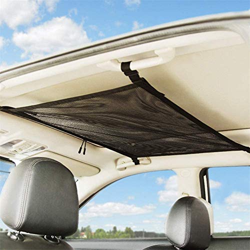 Kartisen Car Ceiling Cargo Net Mesh Roof Hanging Luggage Storage