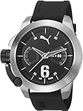 Puma PU103781002 Advance Black Silicone Strap Watch
