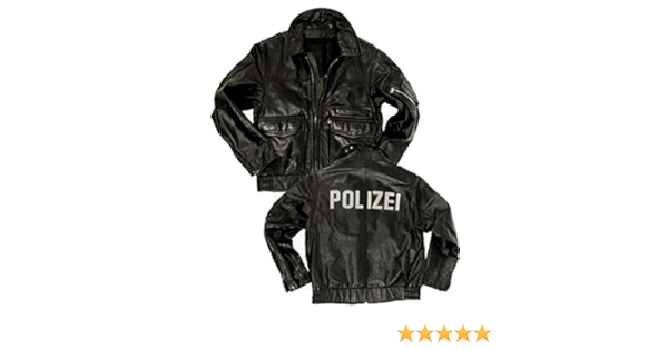 polizei jacket leather