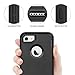 MAXCURY for iPhone 7 Case, iPhone 8 Case, Strong Durable Heavy Duty Shockproof Case for iPhone 7/8 (4.7 inch) with Built-in Screen Protector Without Belt Clip (Black)