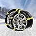 Vaygway Car Tire Snow Chains-Anti Slip Emergency All Season-Anti Snow Cables Car SUV- Universal Mud Security Tire Chains-10 Piece Vehicle