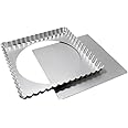 Fat Daddio's 12 Inch x 12 Inch x 1 Inch Square Tart Pan with Removable Bottom