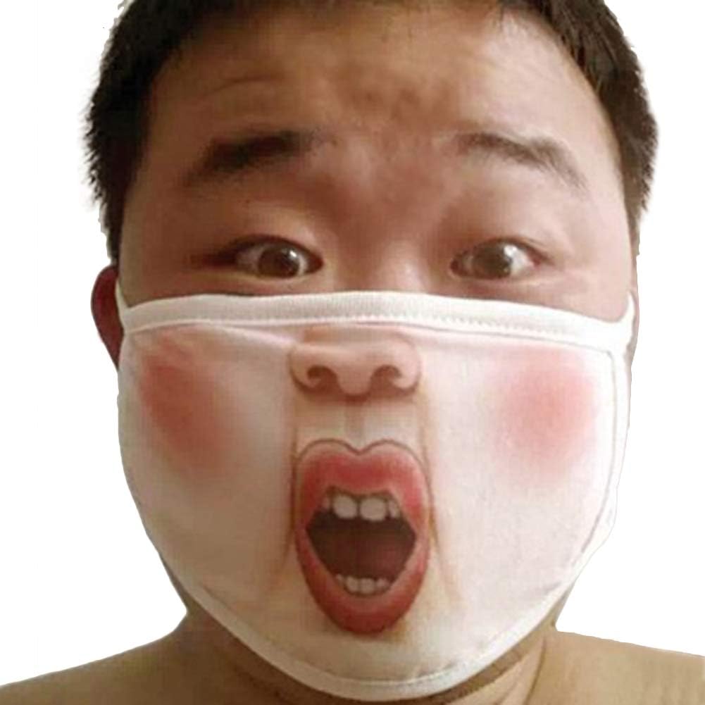 Earloop Face Mask, Trenton Funny Mischievous Air Pollution Face Mouth Mask - Anti-Dust Smoke Warm Outdoors 3#