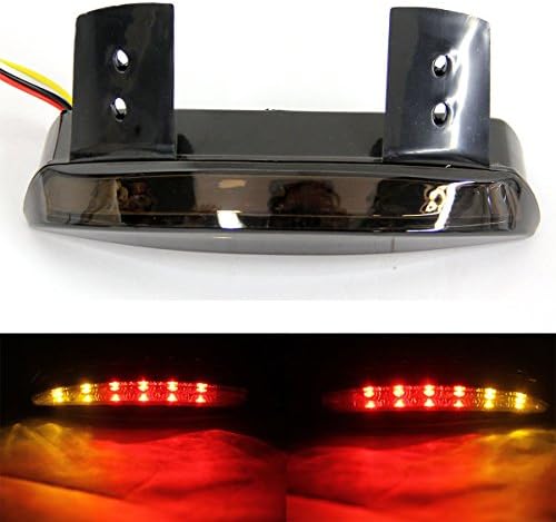 Motorcycle LED Brake Tail Stop Running Light with Turn Signal Lamp for Harley Davidson (Smoke Lens)
